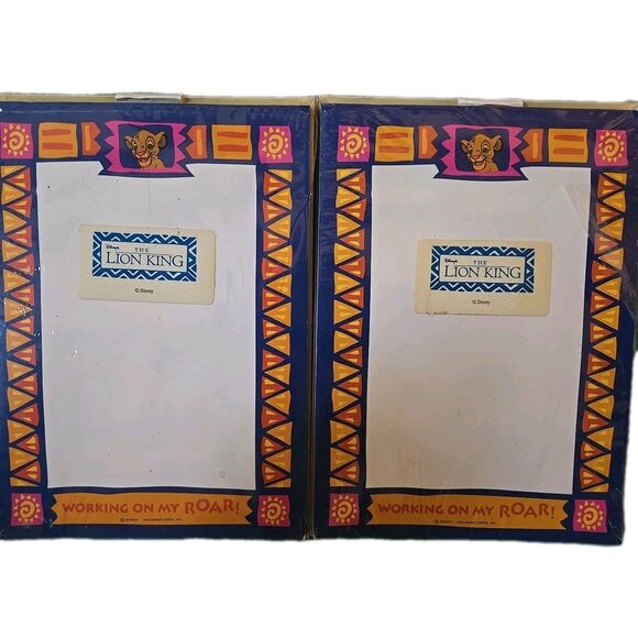 *VTG/DEADSTOCK* Hallmark Disney's The Lion King 90s Stationary Letters Envelopes - Picture 1 of 4
